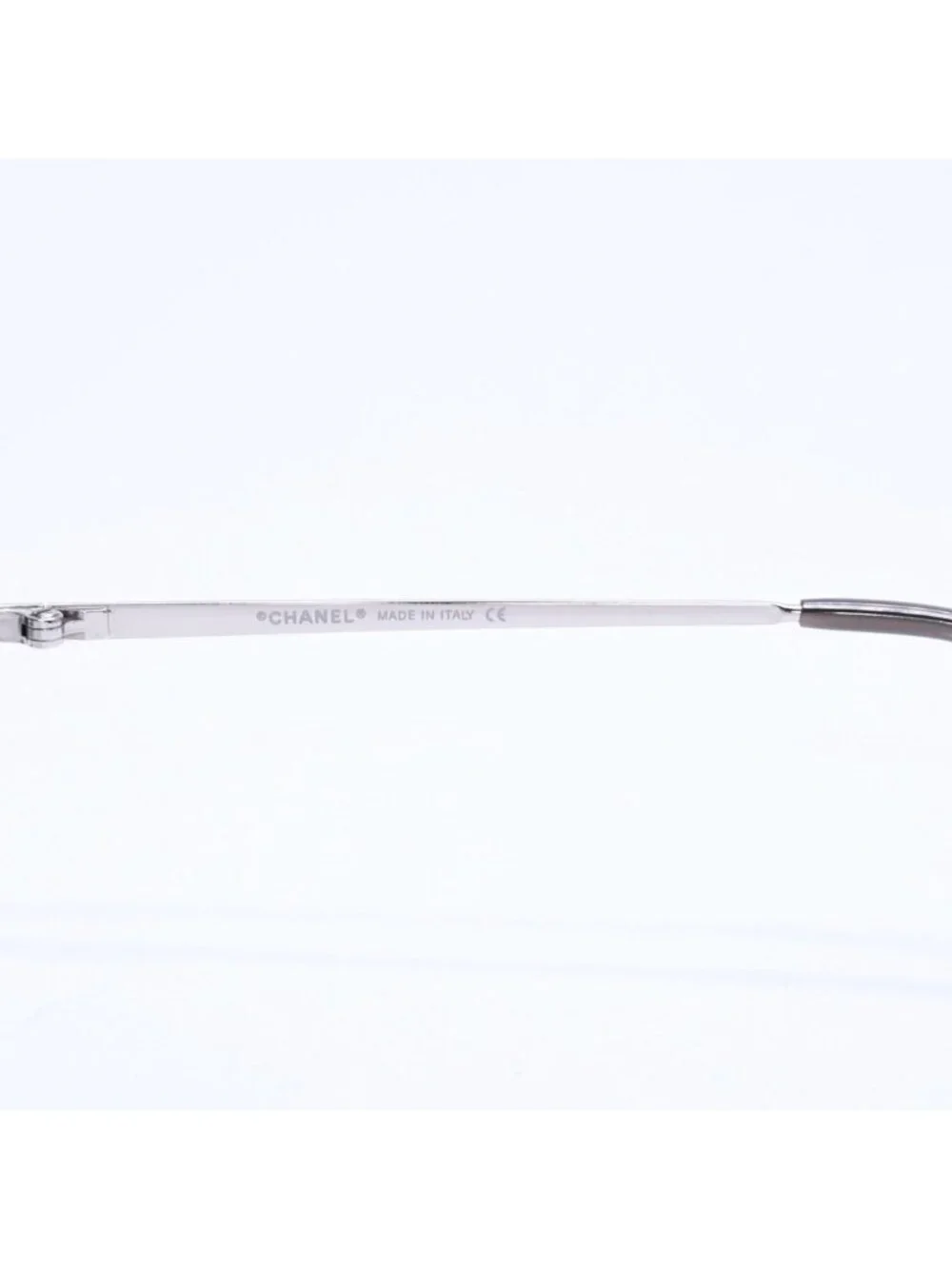Chanel Rimless Sunglasses Rhinestone CC Logo Eyewear